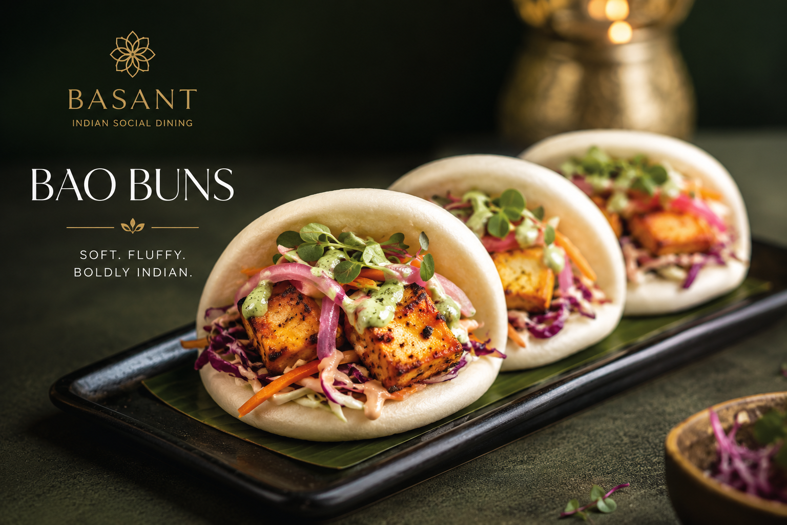 Bao Buns - Paneer Tikka